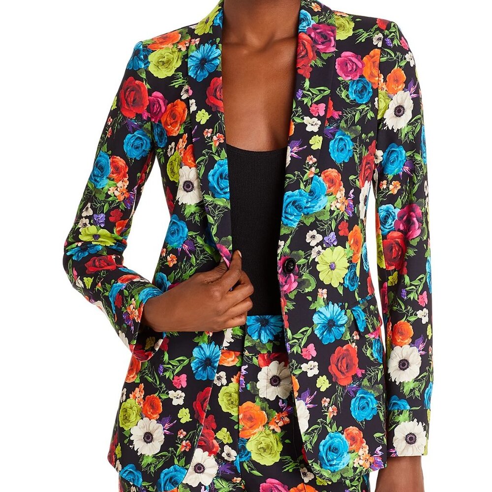 NWT ALICE + OLIVIA Macey Floral Print Blazer size 8